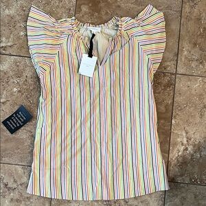 Pomander Place Multicolor Striped Blouse